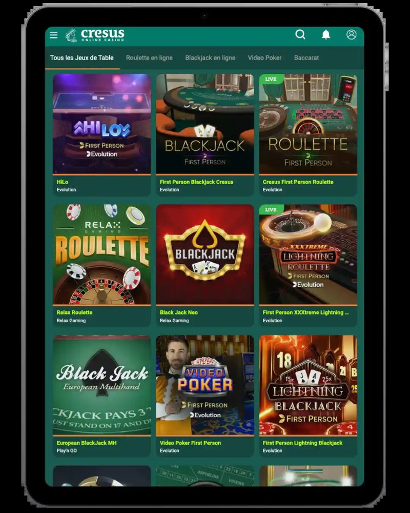 Cresus casino - Bienvenue dans l’univers de Cresus Casino